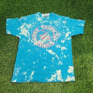 Vintage 90s Tropical Hawaii Shirt Women Large 20x25 Bleached